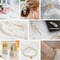 Pearl Beads for Jewelry Making 2400pcs 4mm Pearl Craft Beads with Hole Loose Fake Pearls Small Faux Pearls for Jewelry Making Bracelet Necklace DIY, Sewing Decor and Vase Filler